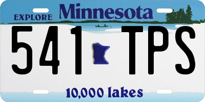MN license plate 541TPS