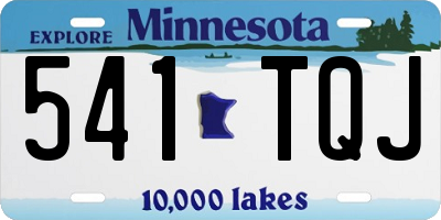 MN license plate 541TQJ