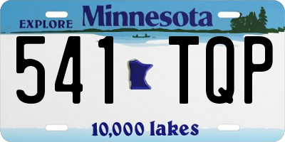 MN license plate 541TQP