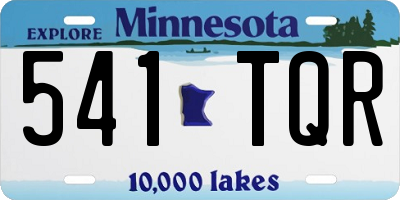 MN license plate 541TQR