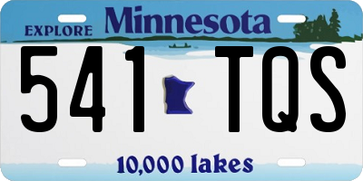 MN license plate 541TQS