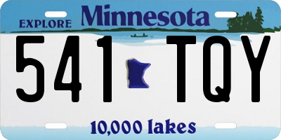 MN license plate 541TQY