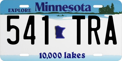 MN license plate 541TRA