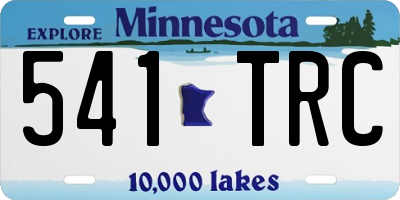 MN license plate 541TRC