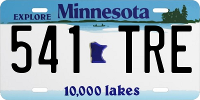 MN license plate 541TRE
