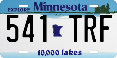 MN license plate 541TRF