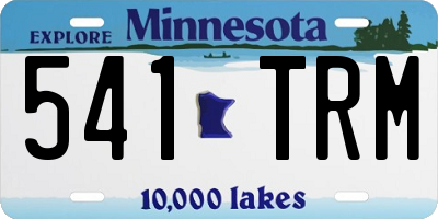 MN license plate 541TRM