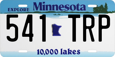 MN license plate 541TRP
