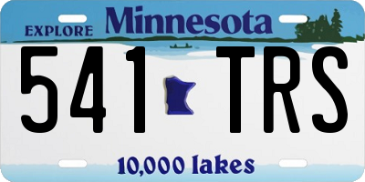 MN license plate 541TRS