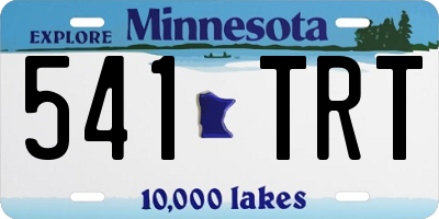 MN license plate 541TRT