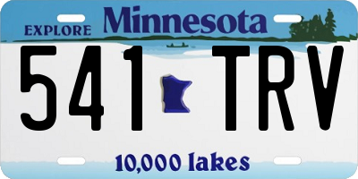 MN license plate 541TRV