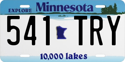 MN license plate 541TRY