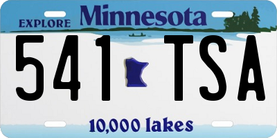 MN license plate 541TSA