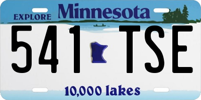 MN license plate 541TSE