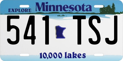 MN license plate 541TSJ