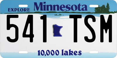 MN license plate 541TSM