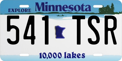 MN license plate 541TSR