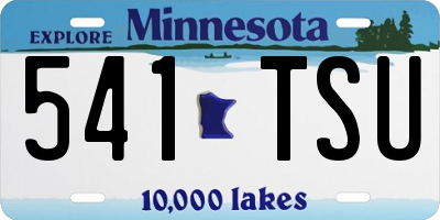 MN license plate 541TSU
