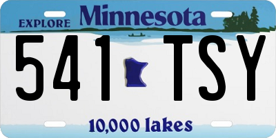 MN license plate 541TSY