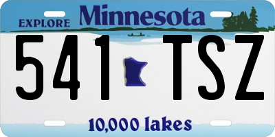 MN license plate 541TSZ