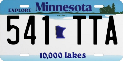 MN license plate 541TTA