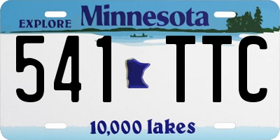 MN license plate 541TTC