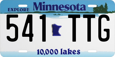 MN license plate 541TTG