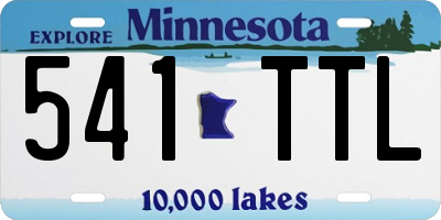 MN license plate 541TTL