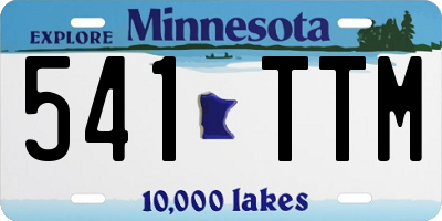 MN license plate 541TTM