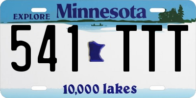 MN license plate 541TTT