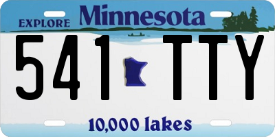 MN license plate 541TTY