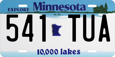 MN license plate 541TUA