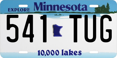 MN license plate 541TUG