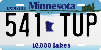 MN license plate 541TUP