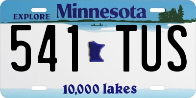 MN license plate 541TUS