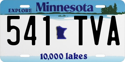 MN license plate 541TVA