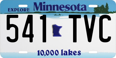 MN license plate 541TVC