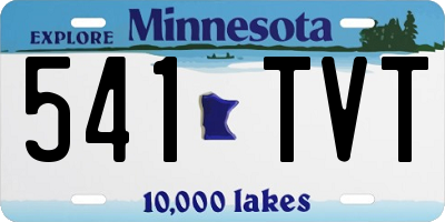 MN license plate 541TVT