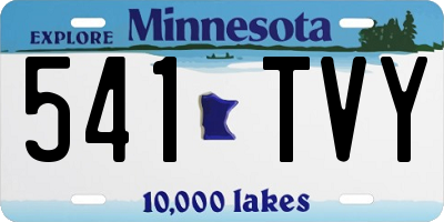 MN license plate 541TVY