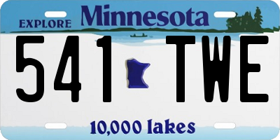 MN license plate 541TWE