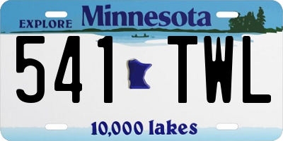 MN license plate 541TWL