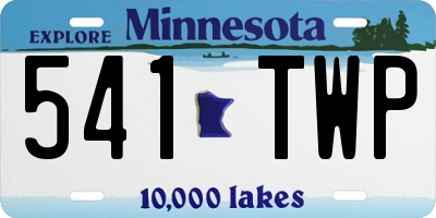 MN license plate 541TWP