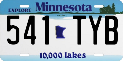 MN license plate 541TYB