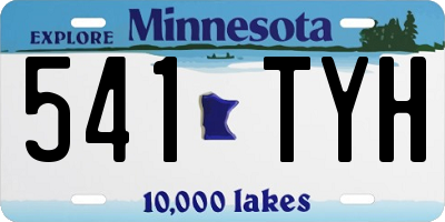 MN license plate 541TYH