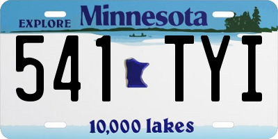 MN license plate 541TYI
