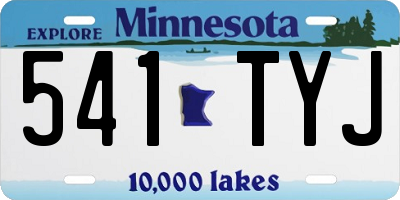MN license plate 541TYJ