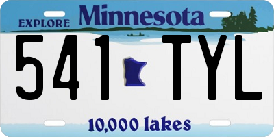 MN license plate 541TYL