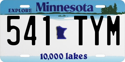 MN license plate 541TYM