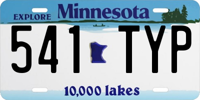 MN license plate 541TYP