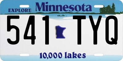 MN license plate 541TYQ